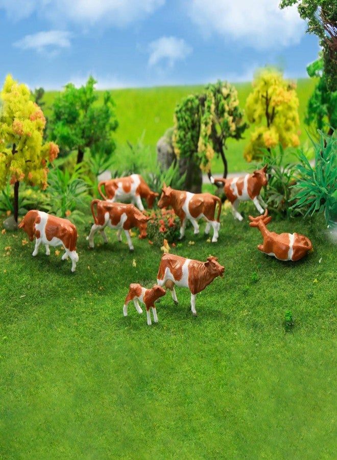 Evemodel Farm Animals Figure Set,AN8705 36PCS 1:87 Well Painted Model Cows and Figures for HO Scale Model Train Scenery Layout Miniature Landscape New - Image 5